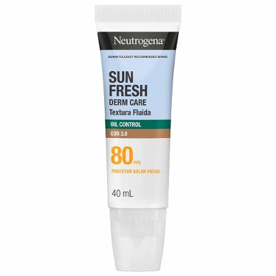 Protetor Solar Fluido Control Oil Neutrogena Derma Care Sun Fresh FPS 80 40ml