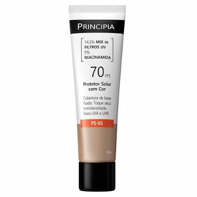 Protetor Solar Facial com Cor Principia PS-05 FPS 70 30ml