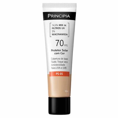 Protetor Solar Facial com Cor Principia PS-05 FPS 70 30ml
