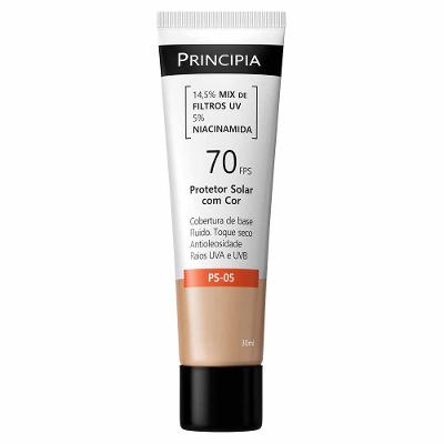 Protetor Solar Facial com Cor Principia PS-05 FPS 70 30ml