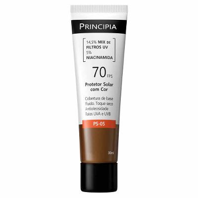Protetor Solar Facial com Cor Principia PS-05 FPS 70 30ml