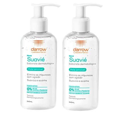 Darrow Suavié Sabonete Líquido para Pele Sensível 140g Kit com 2 Unidades
