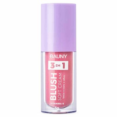 Blush Líquido Bauny Soft Cream 3 em 1 5g