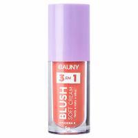 Blush Líquido Bauny Soft Cream 3 em 1 5g - 1
