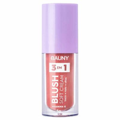 Blush Líquido Bauny Soft Cream 3 em 1 5g