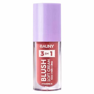 Blush Líquido Bauny Soft Cream 3 em 1 5g