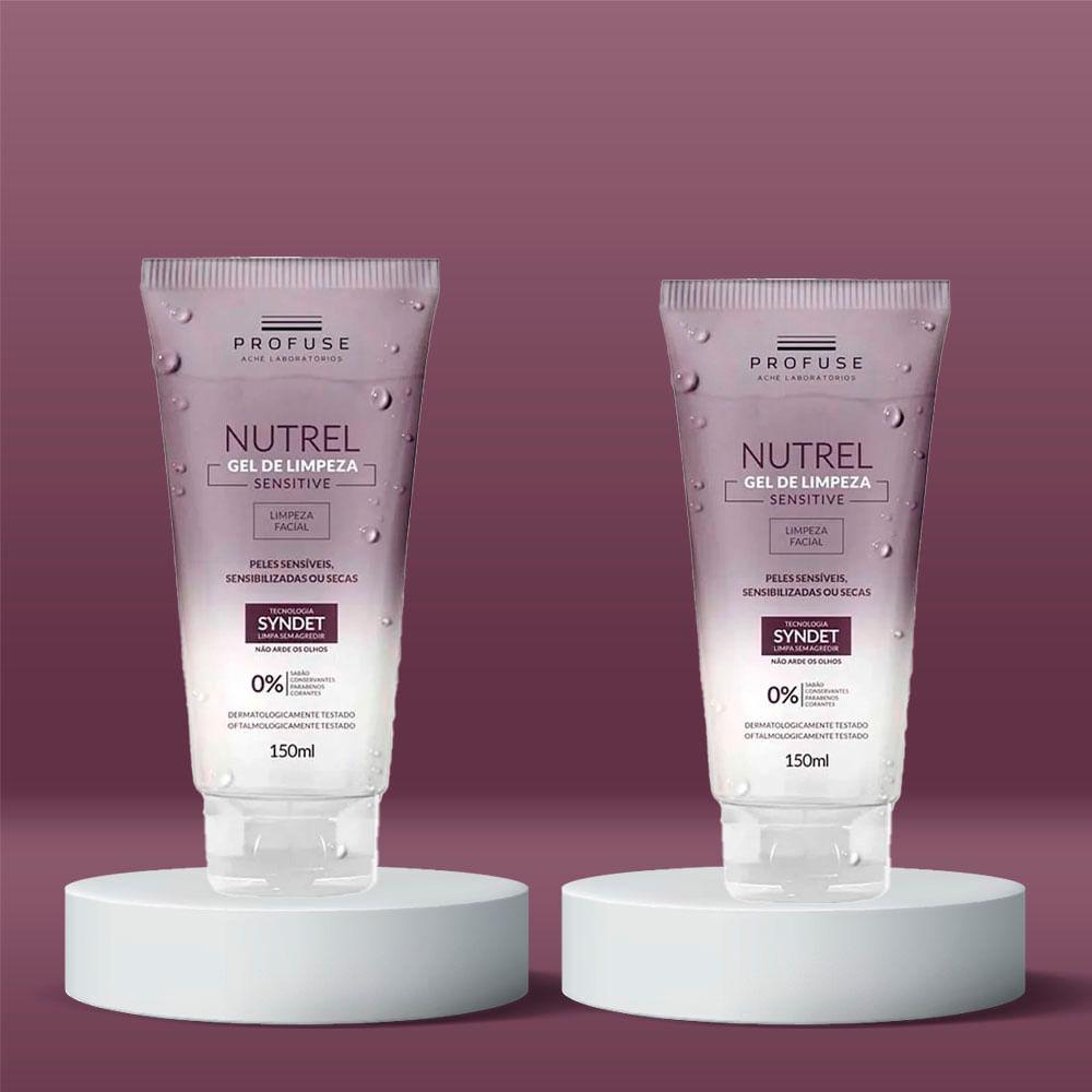 Profuse Nutrel Sensitive Gel de Limpeza Facial Kit com 2 Unidades - 2