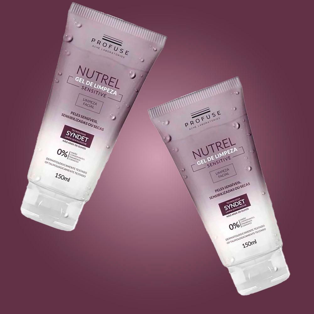 Profuse Nutrel Sensitive Gel de Limpeza Facial Kit com 2 Unidades - 3