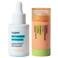 Sallve Kit - Bastão Antioxidante para Olhos + Sérum Facial Super Pró colágeno Peptídeos 10% - 1