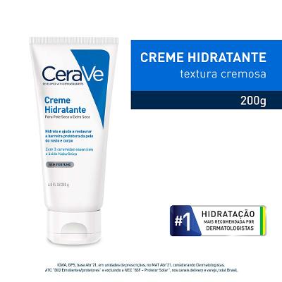 Creme Hidratante Corporal CeraVe Pele Seca e Extra Seca com Ácido Hialurônico