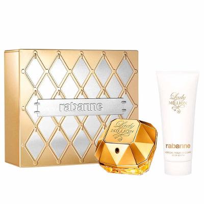 Coffret Rabanne Lady Million Kit - Perfume Feminino - EDP + Creme Corporal