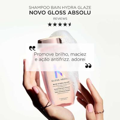 Kérastase Gloss Absolu Glaze Kit – Shampoo + Condicionador + Óleo Capilar