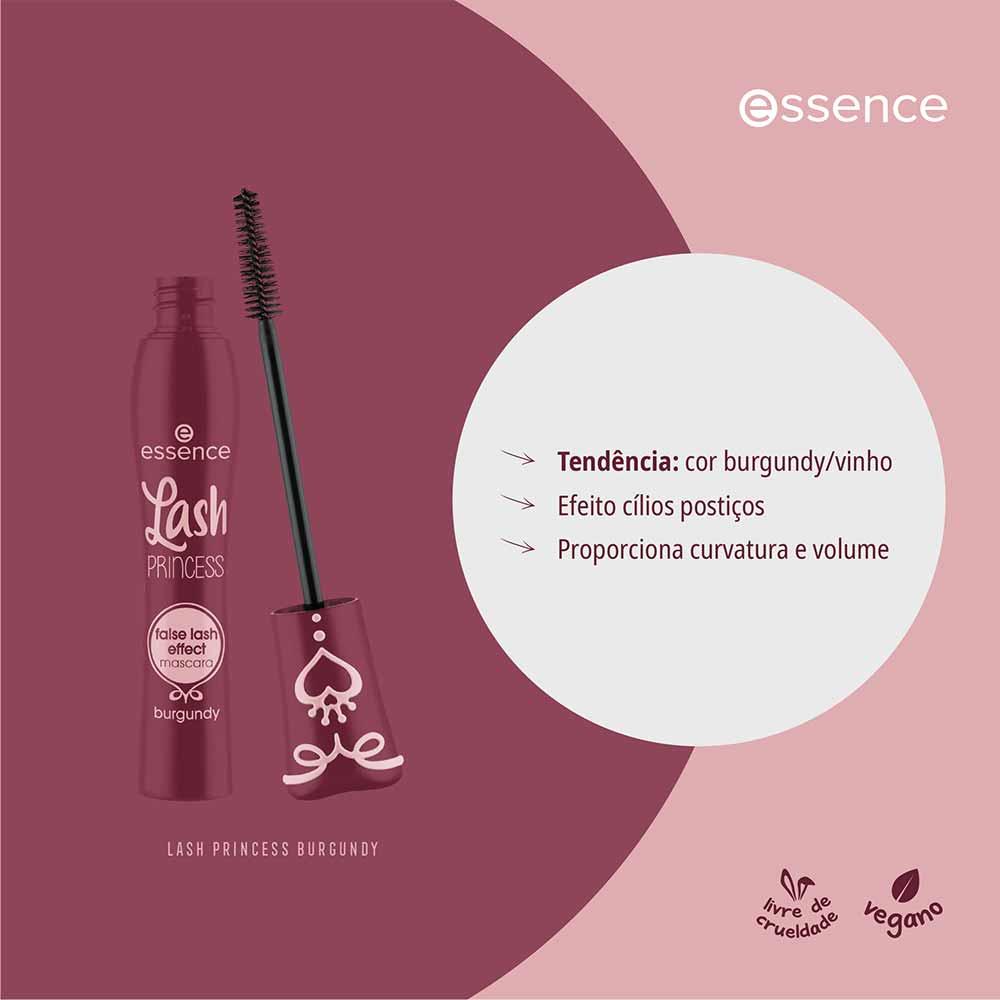 Máscara de Cílios Essence Lash Princess False Lash Effect Burgundy - 7