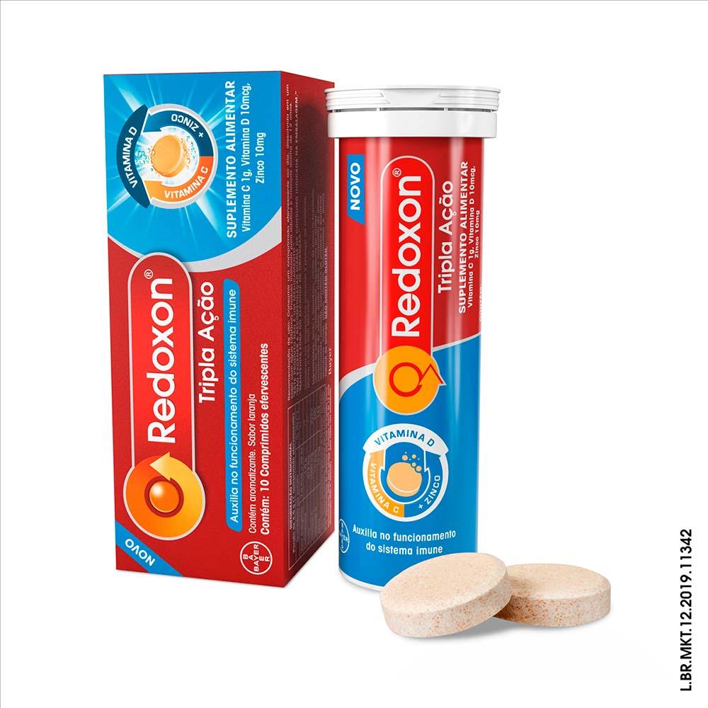 Suplemento Alimentar Redoxon Tripla Ação – Vitamina C, D e Zinco – Laranja - 3