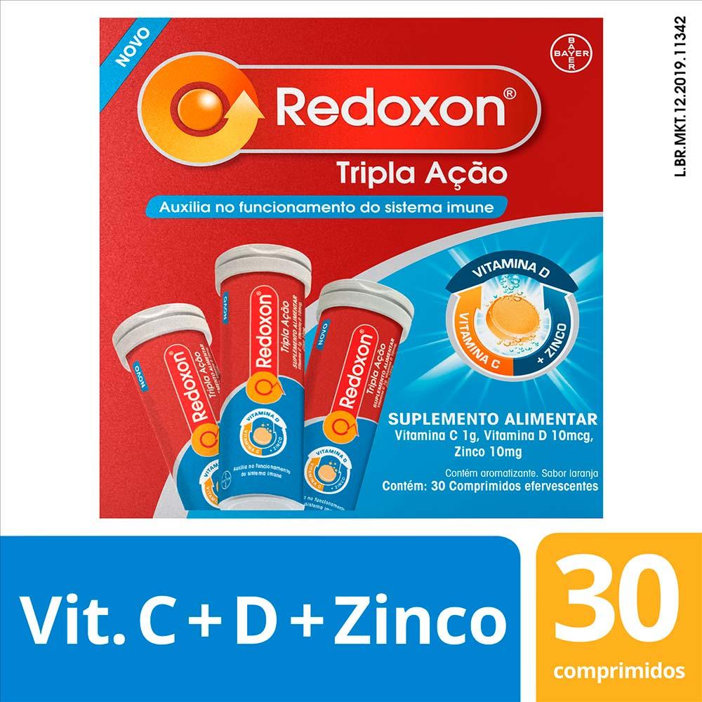 Suplemento Alimentar Redoxon Tripla Ação – Vitamina C, D e Zinco – Laranja - 2