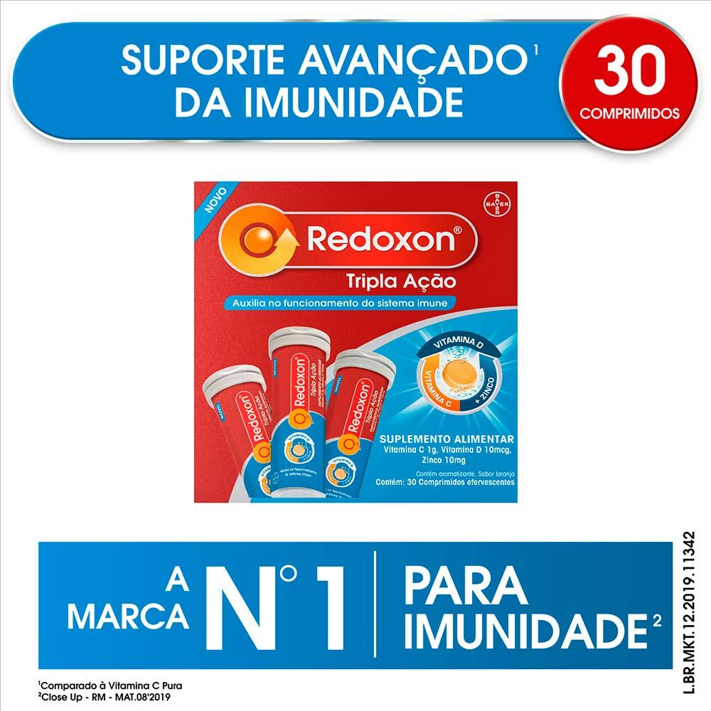 Suplemento Alimentar Redoxon Tripla Ação – Vitamina C, D e Zinco – Laranja - 4