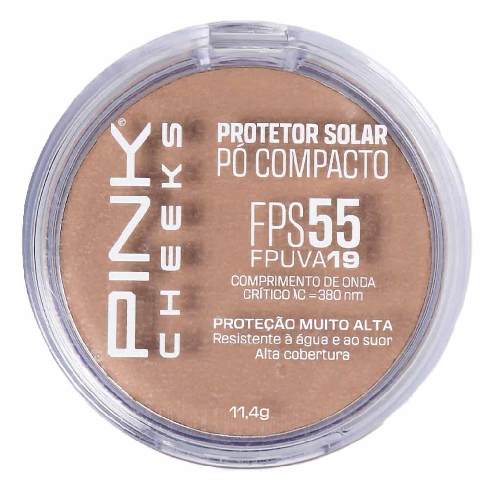 Protetor Solar Pó Compacto Pink Cheeks FPS 55 FPUVA 19 - 1