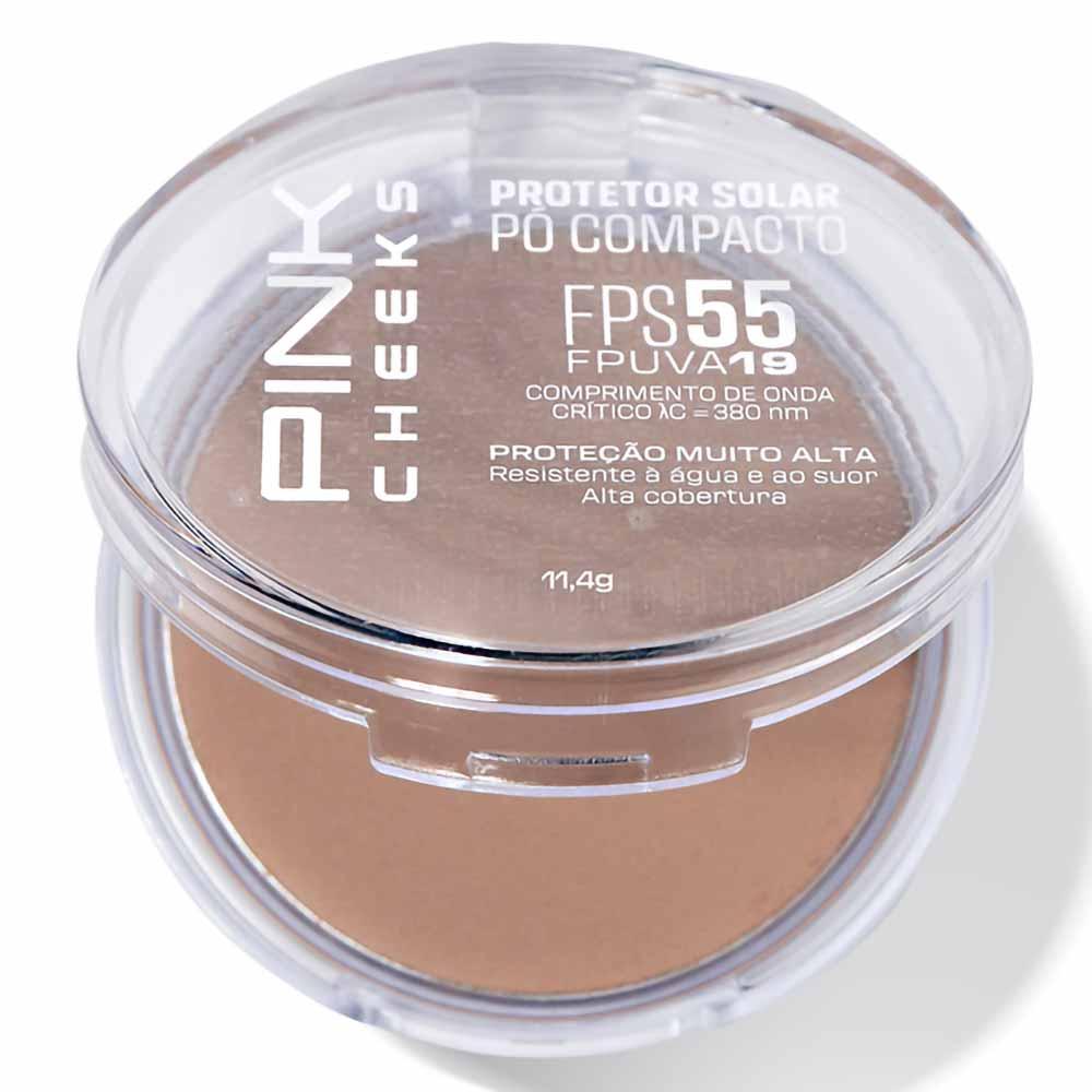 Protetor Solar Pó Compacto Pink Cheeks FPS 55 FPUVA 19 - 3