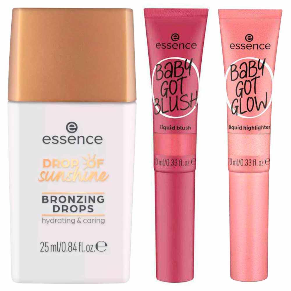 Essence Kit - Bronzer + Blush + Iluminador - 1