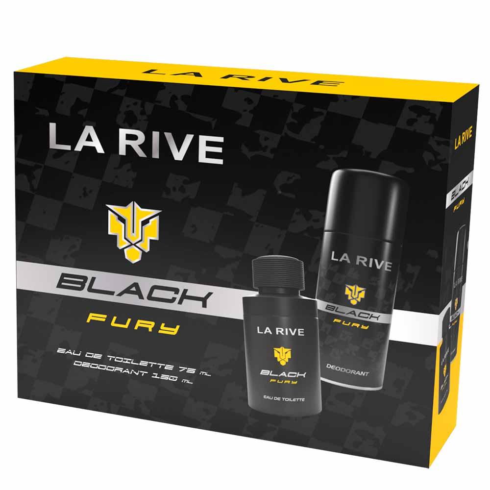 Coffret La Rive Kit - Perfume Black Fury Masculino EDT + Desodorante - 1