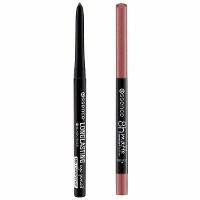 Essence Kit - Lápis de Olho de Longa Duração + Lápis Labial 02 Silky Hazelnut - 1