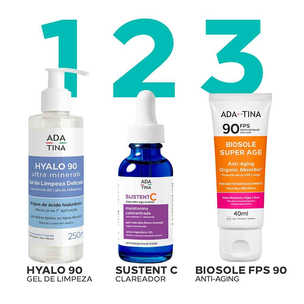 Protetor Solar Facial Ada Tina Biosole Super Age FPS 90 - 6