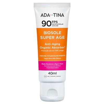 Protetor Solar Facial Ada Tina Biosole Super Age FPS 90