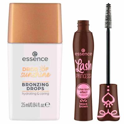 Essence Kit - Bronzer Líquido + Máscara de Cílios Essence