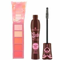 Essence Kit - Paleta de Blush e Iluminador + Máscara de Cílios Marrom - 1