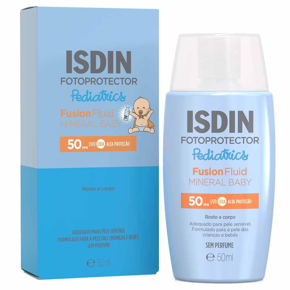 Protetor Solar Infantil Isdin Fusion Fluid Mineral Baby Pediatrics FPS50 - 1