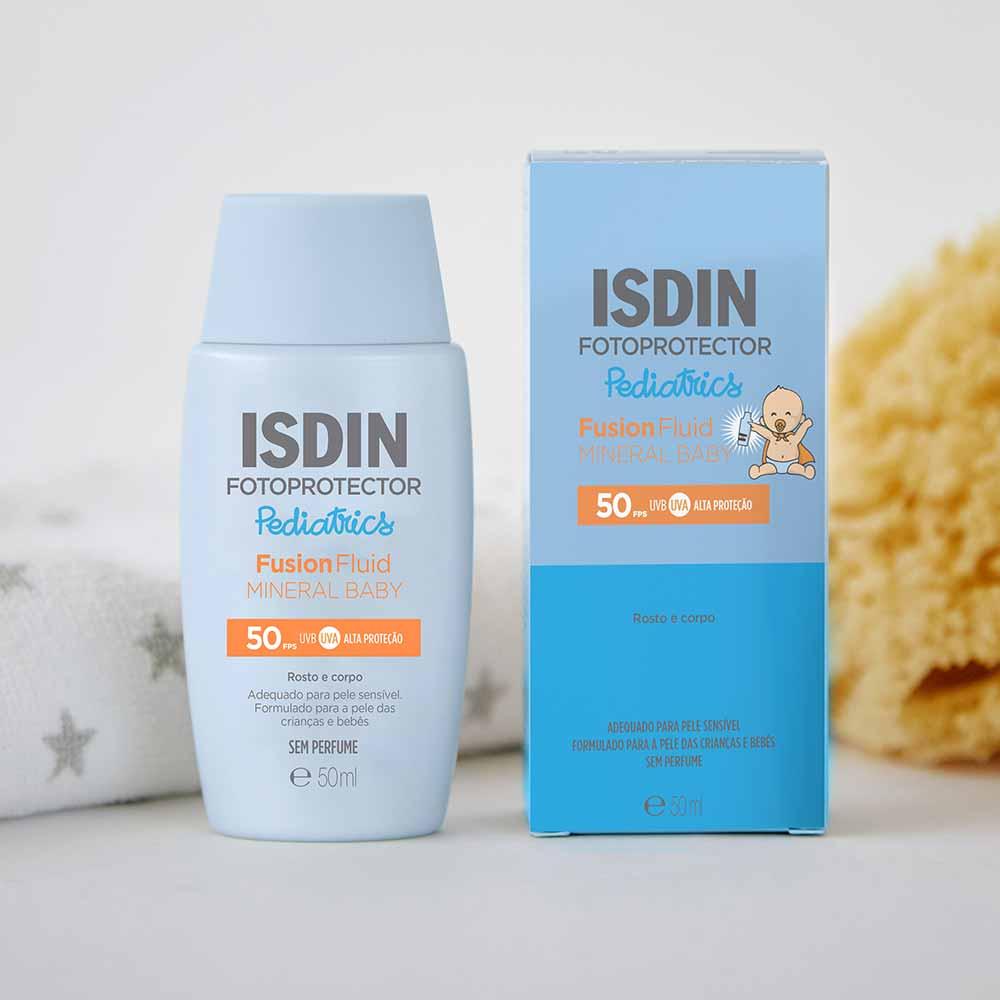 Protetor Solar Infantil Isdin Fusion Fluid Mineral Baby Pediatrics FPS50 - 2
