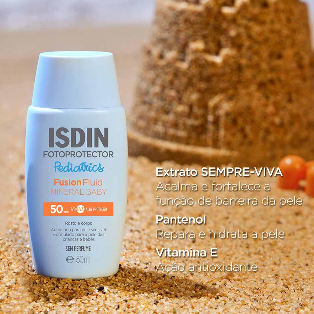 Protetor Solar Infantil Isdin Fusion Fluid Mineral Baby Pediatrics FPS50 - 4