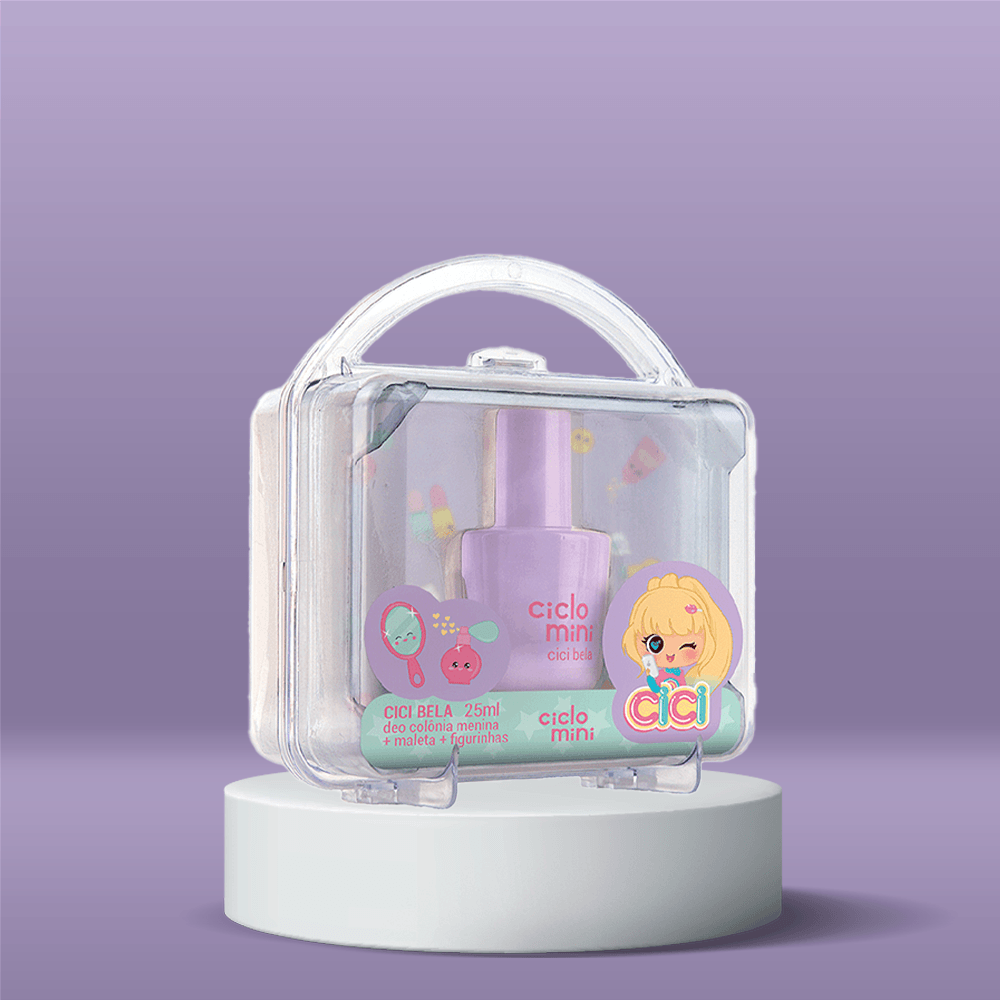 Ciclo Cosméticos Kit Estojo Maleta Bela - Deo Colônia + 1 Cartela de Figurinhas - 2