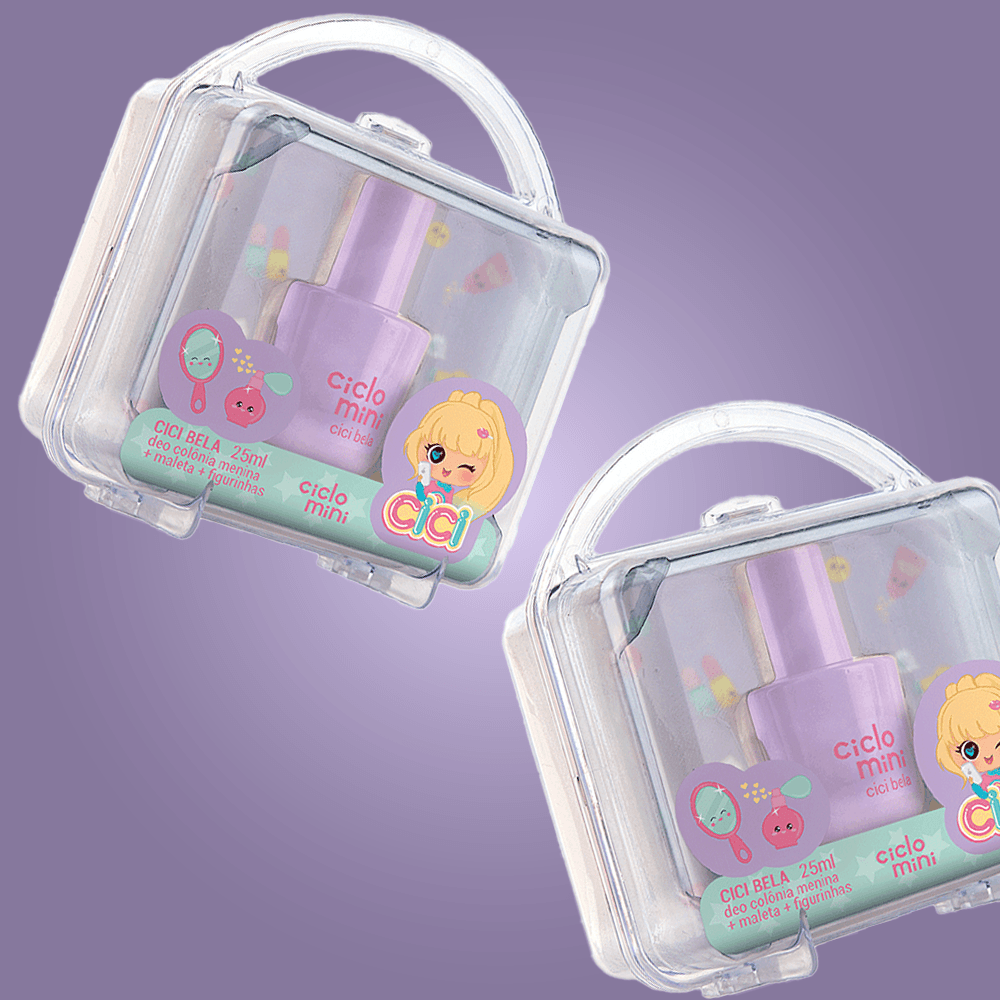 Ciclo Cosméticos Kit Estojo Maleta Bela - Deo Colônia + 1 Cartela de Figurinhas - 3
