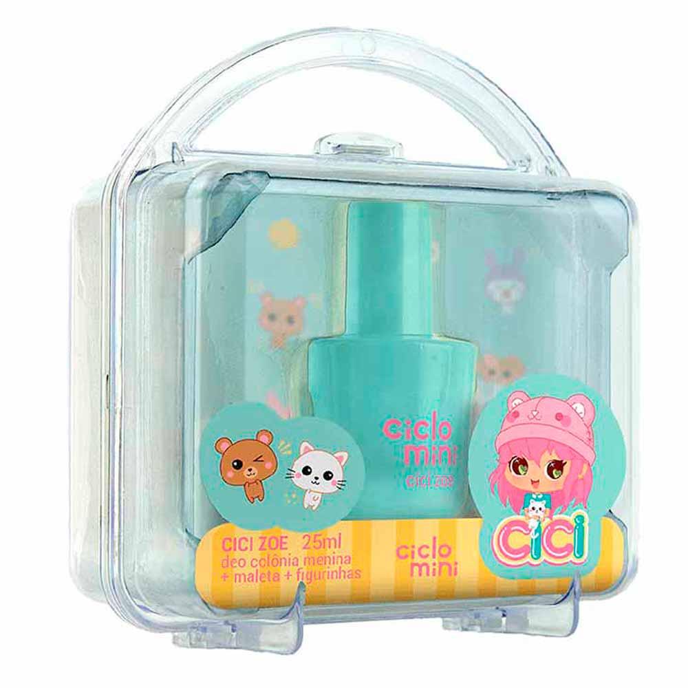 Ciclo Cosméticos Kit Estojo Maleta Zoe - Deo Colônia + 1 Cartela de Figurinhas - 1