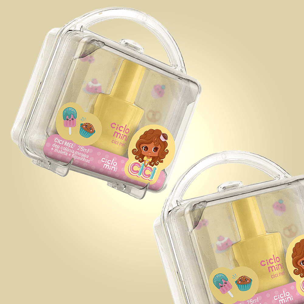 Ciclo Cosméticos Kit Estojo Maleta Mel - Deo Colônia + 1 Cartela de Figurinhas - 3