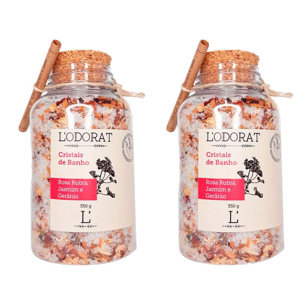 L’Odorat Kit – 2 Sais de Banho Rosa Rubra, Jasmin e Gerânio - 1