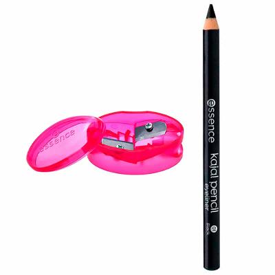 Essence Kit - Apontador Duplo de Lápis + Lápis de Olho Kajal 01 Black