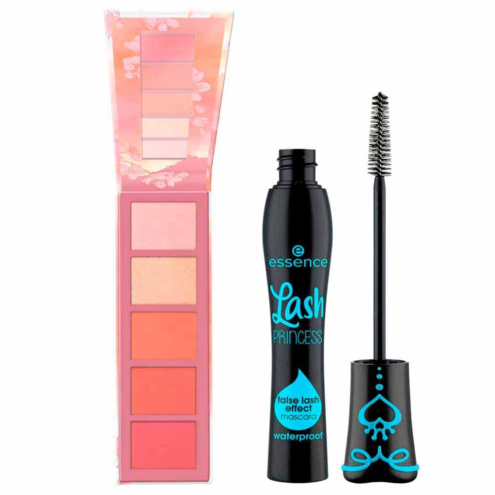 Essence Kit - Paleta de Blush e Iluminador + Máscara para Cílios Preto - 1