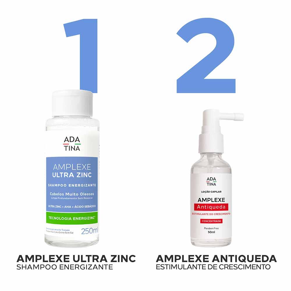Ada Tina Amplexe Ultra Zinc Shampoo Energizante para Cabelos Muito Oleosos - 9