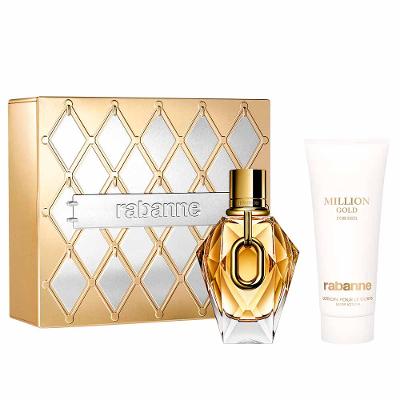 Coffret Rabanne Million Gold For Her Kit - Perfume Feminino EDP + Creme corporal