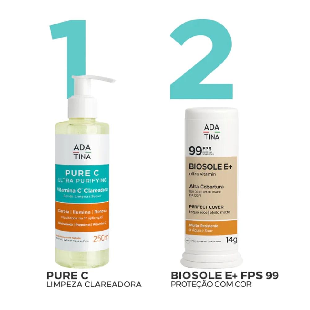 Protetor Solar em Bastão com Cor Ada Tina Biosole E Ultra Vitamin FPS99 14g - 6