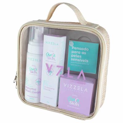 Kit Vizzela Sense Skin - Máscara + Hidratante + Espuma De Limpeza