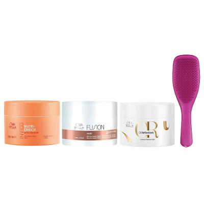 Wella Professionals Kit – 3 Máscaras + Escova Tangle Teezer
