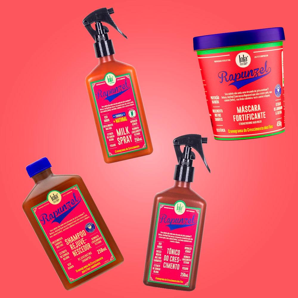 Lola From Rio Kit – Shampoo + Máscara + Leave-In + Tônico do Crescimento - 3