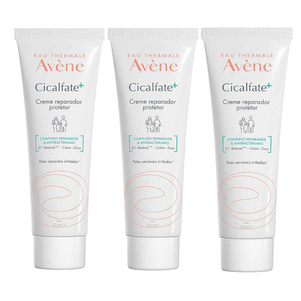 Avène Cicalfate+ Creme Reparador Facial Kit com 3 Unidades de 20ml - 1