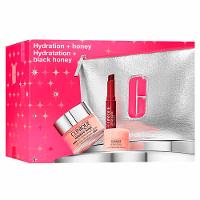 Clinique Essenciais Skincare & Maquiagem Kit - Hidratante Facil + Batom + Gel-Creme para Olhos - 1