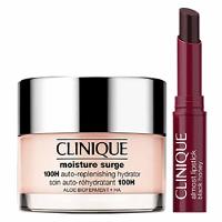Clinique Essenciais Skincare & Maquiagem Kit - Hidratante Facil + Batom + Gel-Creme para Olhos - 2