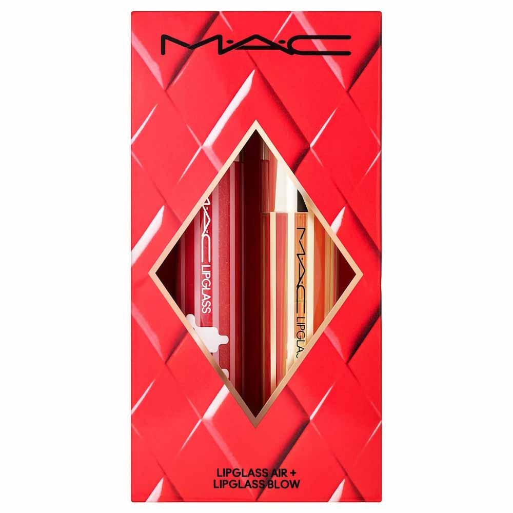 MAC Gloss Duo Holiday Kit - Lipglass Air Non-Sticky + Lipglass Blow Plumping Oil - 4