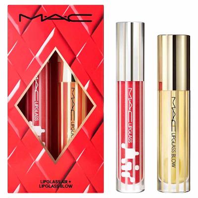MAC Gloss Duo Holiday Kit - Lipglass Air Non-Sticky + Lipglass Blow Plumping Oil
